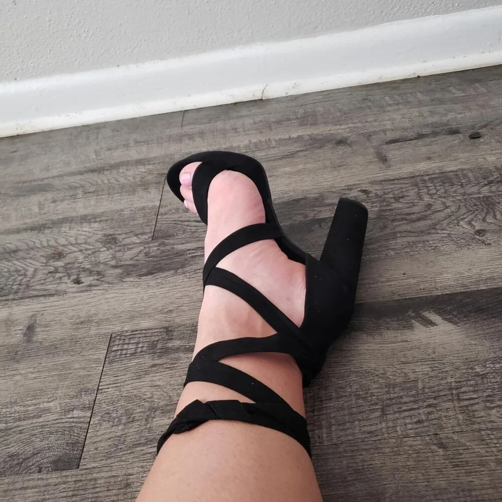 High Heels Chunky Block Platform Heels